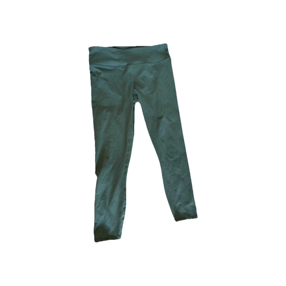 Fabletics Green Crop Leggings Womens Small High Rise